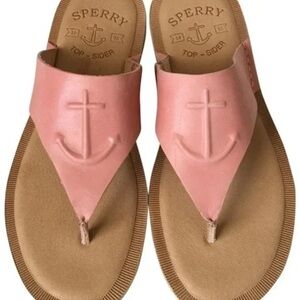 SPERRY Sandal Size 9 women’s pink peach seaport thong sandal